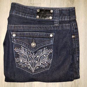 Style & Co Plus Size 16 Embellished Denim Jeans
